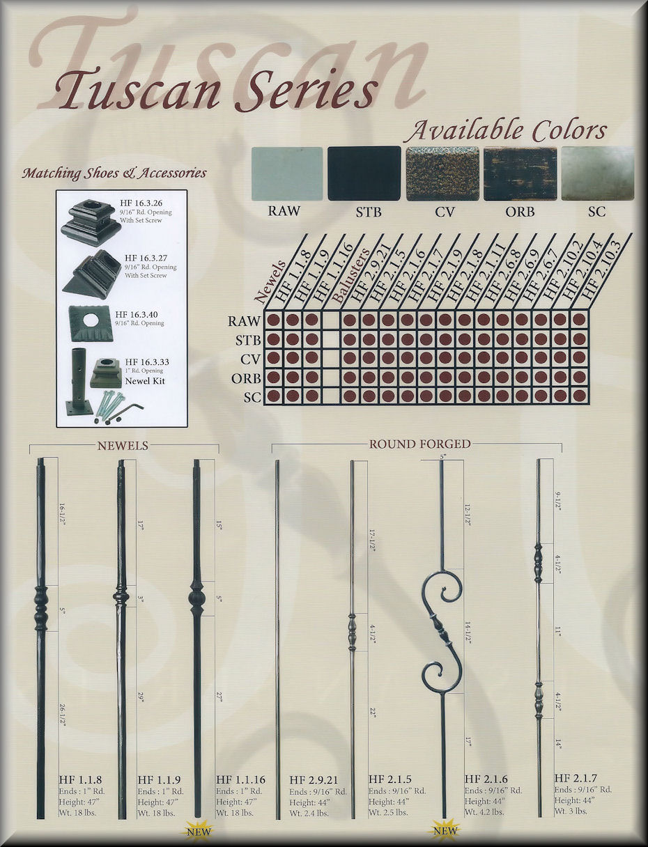 Tuscan Series Balusters